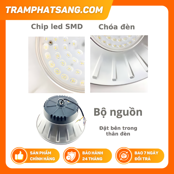 Đèn LED highbay nhà xưởng 120W