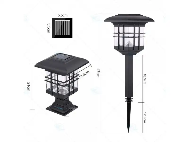 Đèn LED năng lượng mặt trời sân vườn với thiết kế phù hợp với mọi phong cách kiến trúc 