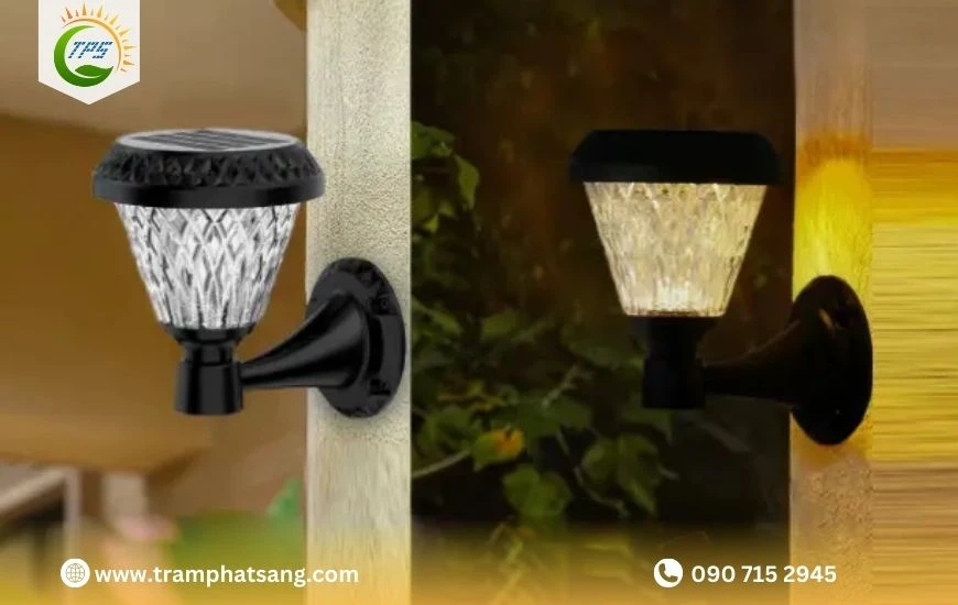 Đèn trụ sân vườn mặt trời treo tường linh hoạt